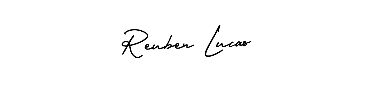 It looks lik you need a new signature style for name Reuben Lucas. Design unique handwritten (AmerikaSignatureDemo-Regular) signature with our free signature maker in just a few clicks. Reuben Lucas signature style 3 images and pictures png