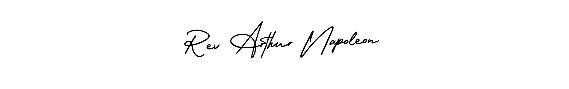 It looks lik you need a new signature style for name Rev Arthur Napoleon. Design unique handwritten (AmerikaSignatureDemo-Regular) signature with our free signature maker in just a few clicks. Rev Arthur Napoleon signature style 3 images and pictures png