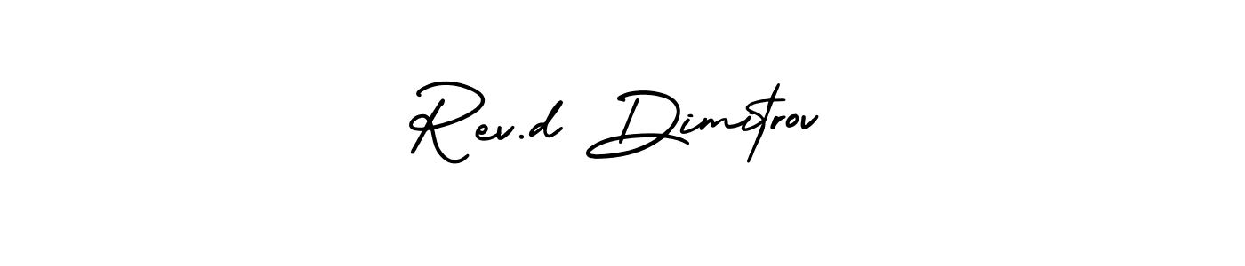 It looks lik you need a new signature style for name Rev.d Dimitrov. Design unique handwritten (AmerikaSignatureDemo-Regular) signature with our free signature maker in just a few clicks. Rev.d Dimitrov signature style 3 images and pictures png