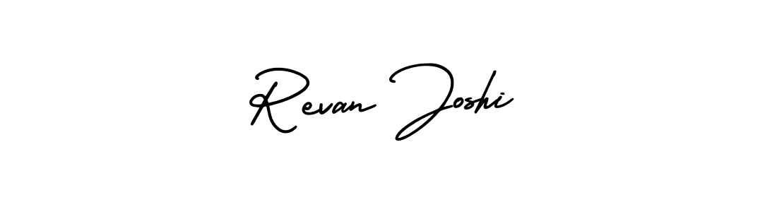Design your own signature with our free online signature maker. With this signature software, you can create a handwritten (AmerikaSignatureDemo-Regular) signature for name Revan Joshi. Revan Joshi signature style 3 images and pictures png