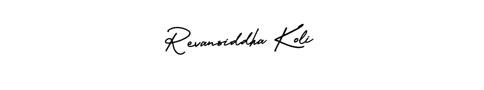 You can use this online signature creator to create a handwritten signature for the name Revansiddha Koli. This is the best online autograph maker. Revansiddha Koli signature style 3 images and pictures png