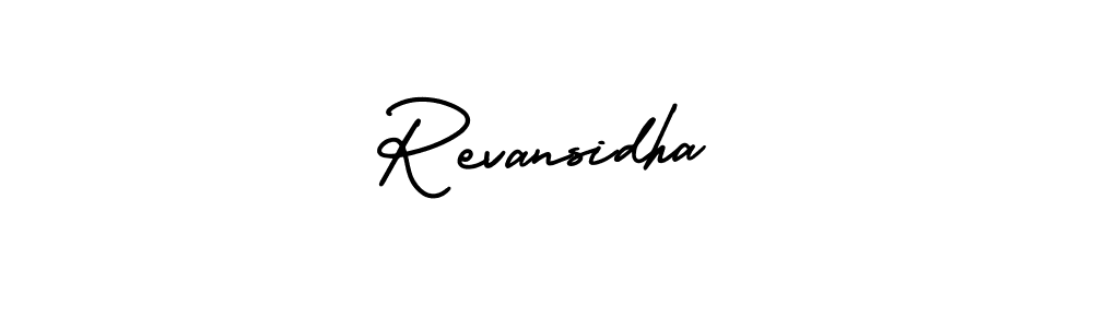 Also we have Revansidha name is the best signature style. Create professional handwritten signature collection using AmerikaSignatureDemo-Regular autograph style. Revansidha signature style 3 images and pictures png