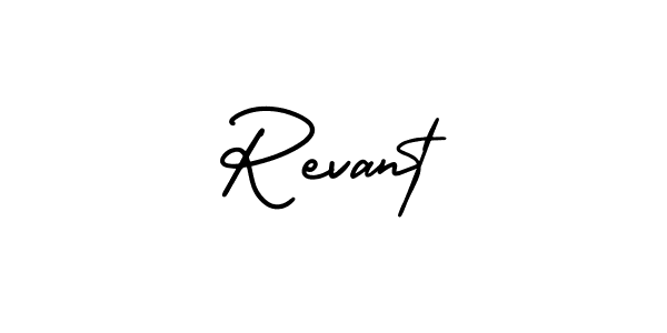 It looks lik you need a new signature style for name Revant. Design unique handwritten (AmerikaSignatureDemo-Regular) signature with our free signature maker in just a few clicks. Revant signature style 3 images and pictures png