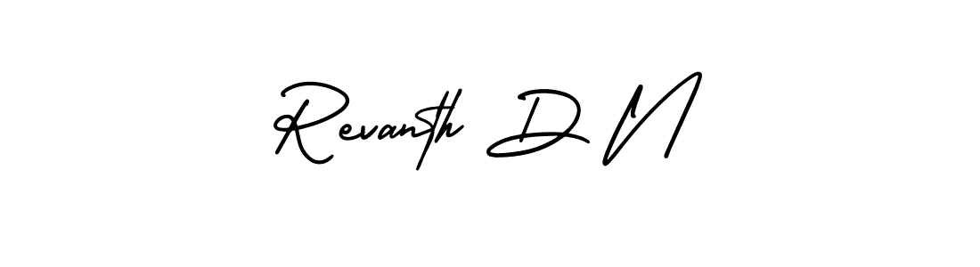 Make a beautiful signature design for name Revanth D N. Use this online signature maker to create a handwritten signature for free. Revanth D N signature style 3 images and pictures png