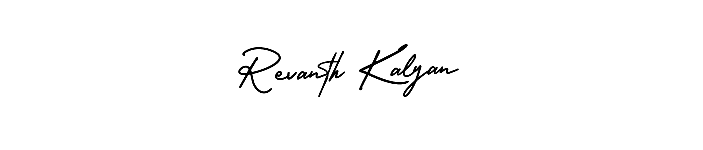 How to make Revanth Kalyan signature? AmerikaSignatureDemo-Regular is a professional autograph style. Create handwritten signature for Revanth Kalyan name. Revanth Kalyan signature style 3 images and pictures png