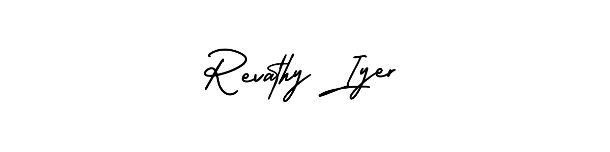 Best and Professional Signature Style for Revathy Iyer. AmerikaSignatureDemo-Regular Best Signature Style Collection. Revathy Iyer signature style 3 images and pictures png