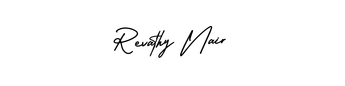 How to Draw Revathy Nair signature style? AmerikaSignatureDemo-Regular is a latest design signature styles for name Revathy Nair. Revathy Nair signature style 3 images and pictures png