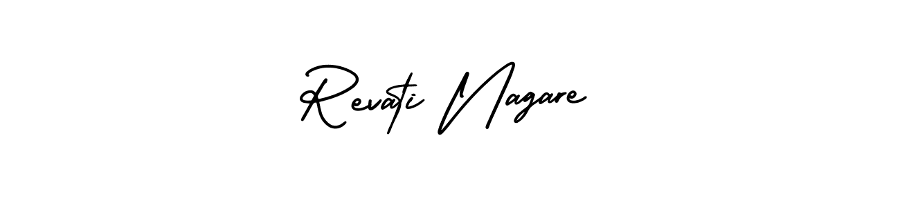 Make a beautiful signature design for name Revati Nagare. Use this online signature maker to create a handwritten signature for free. Revati Nagare signature style 3 images and pictures png