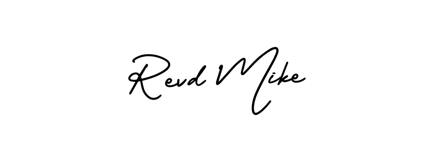 It looks lik you need a new signature style for name Revd Mike. Design unique handwritten (AmerikaSignatureDemo-Regular) signature with our free signature maker in just a few clicks. Revd Mike signature style 3 images and pictures png