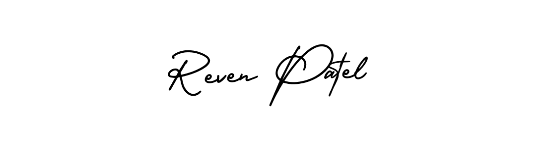 Best and Professional Signature Style for Reven Patel. AmerikaSignatureDemo-Regular Best Signature Style Collection. Reven Patel signature style 3 images and pictures png