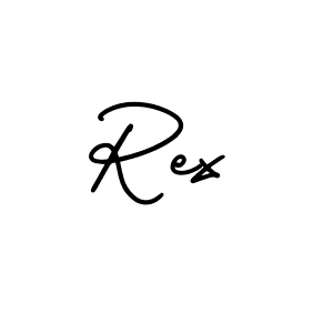 Rex stylish signature style. Best Handwritten Sign (AmerikaSignatureDemo-Regular) for my name. Handwritten Signature Collection Ideas for my name Rex. Rex signature style 3 images and pictures png