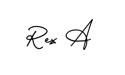 Also You can easily find your signature by using the search form. We will create Rex A name handwritten signature images for you free of cost using AmerikaSignatureDemo-Regular sign style. Rex A signature style 3 images and pictures png
