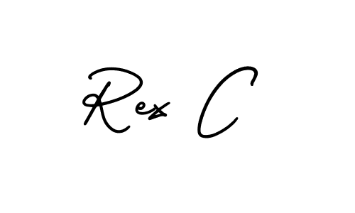 Also we have Rex C name is the best signature style. Create professional handwritten signature collection using AmerikaSignatureDemo-Regular autograph style. Rex C signature style 3 images and pictures png