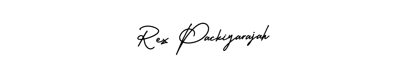 This is the best signature style for the Rex Packiyarajah name. Also you like these signature font (AmerikaSignatureDemo-Regular). Mix name signature. Rex Packiyarajah signature style 3 images and pictures png