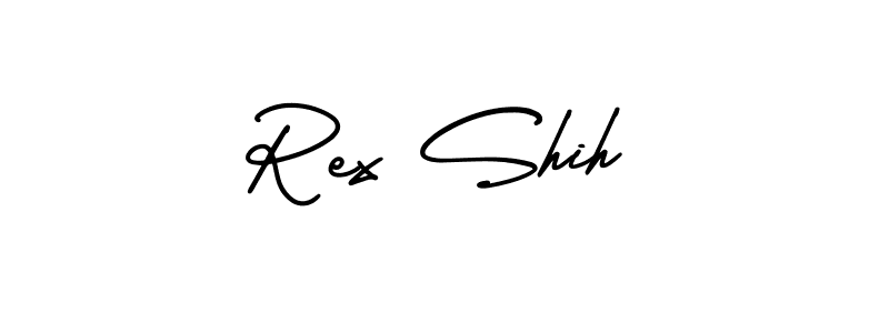 Create a beautiful signature design for name Rex Shih. With this signature (AmerikaSignatureDemo-Regular) fonts, you can make a handwritten signature for free. Rex Shih signature style 3 images and pictures png
