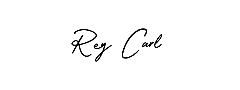 Similarly AmerikaSignatureDemo-Regular is the best handwritten signature design. Signature creator online .You can use it as an online autograph creator for name Rey Carl. Rey Carl signature style 3 images and pictures png