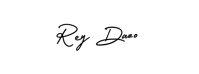 Use a signature maker to create a handwritten signature online. With this signature software, you can design (AmerikaSignatureDemo-Regular) your own signature for name Rey Dazo. Rey Dazo signature style 3 images and pictures png