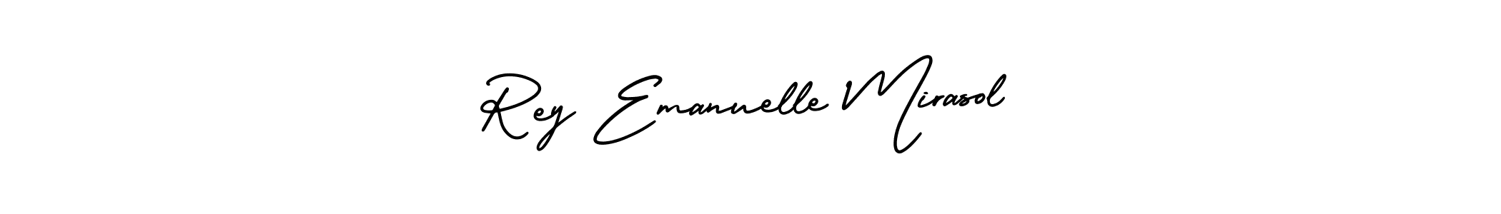 It looks lik you need a new signature style for name Rey Emanuelle Mirasol. Design unique handwritten (AmerikaSignatureDemo-Regular) signature with our free signature maker in just a few clicks. Rey Emanuelle Mirasol signature style 3 images and pictures png