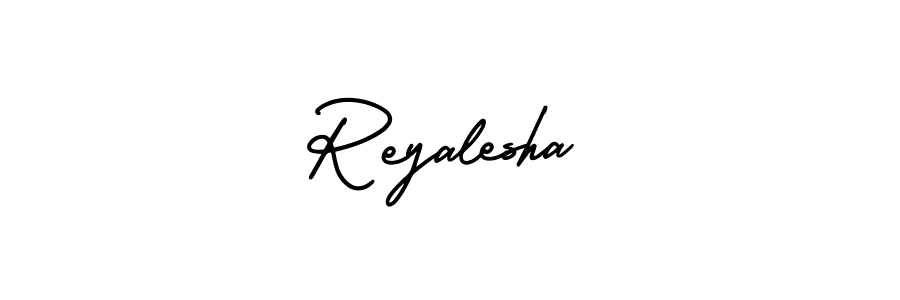 Create a beautiful signature design for name Reyalesha. With this signature (AmerikaSignatureDemo-Regular) fonts, you can make a handwritten signature for free. Reyalesha signature style 3 images and pictures png