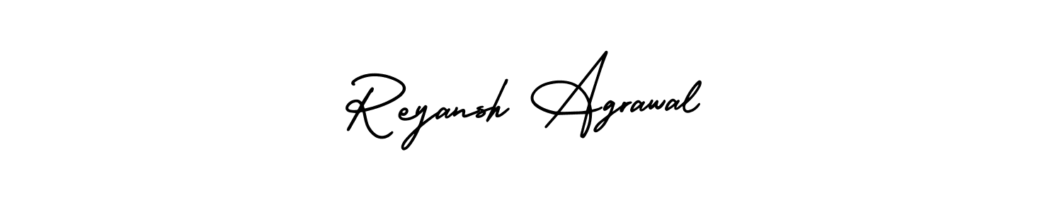 Make a beautiful signature design for name Reyansh Agrawal. With this signature (AmerikaSignatureDemo-Regular) style, you can create a handwritten signature for free. Reyansh Agrawal signature style 3 images and pictures png