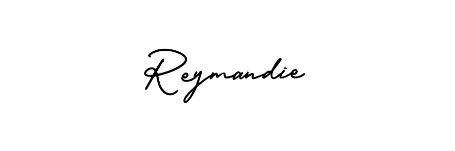 You can use this online signature creator to create a handwritten signature for the name Reymandie. This is the best online autograph maker. Reymandie signature style 3 images and pictures png