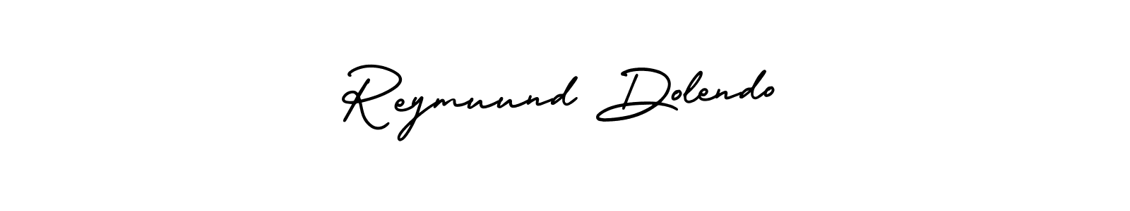 if you are searching for the best signature style for your name Reymuund Dolendo. so please give up your signature search. here we have designed multiple signature styles  using AmerikaSignatureDemo-Regular. Reymuund Dolendo signature style 3 images and pictures png