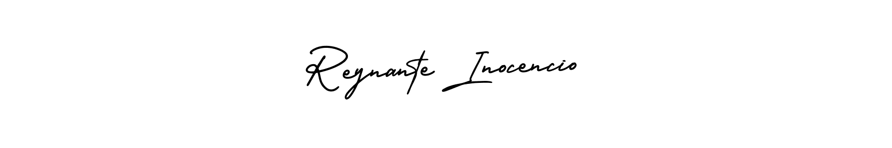 Make a short Reynante Inocencio signature style. Manage your documents anywhere anytime using AmerikaSignatureDemo-Regular. Create and add eSignatures, submit forms, share and send files easily. Reynante Inocencio signature style 3 images and pictures png