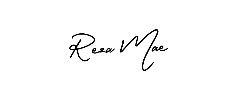 Design your own signature with our free online signature maker. With this signature software, you can create a handwritten (AmerikaSignatureDemo-Regular) signature for name Reza Mae. Reza Mae signature style 3 images and pictures png