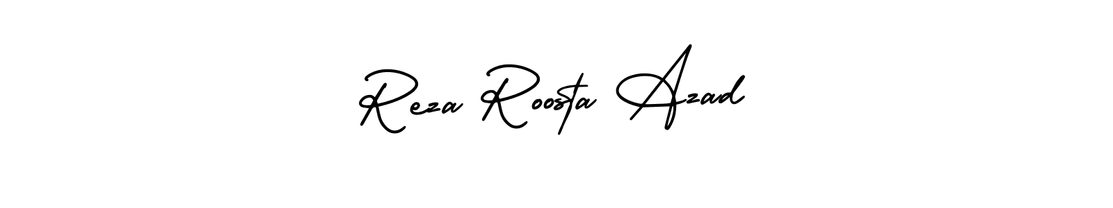 Best and Professional Signature Style for Reza Roosta Azad. AmerikaSignatureDemo-Regular Best Signature Style Collection. Reza Roosta Azad signature style 3 images and pictures png