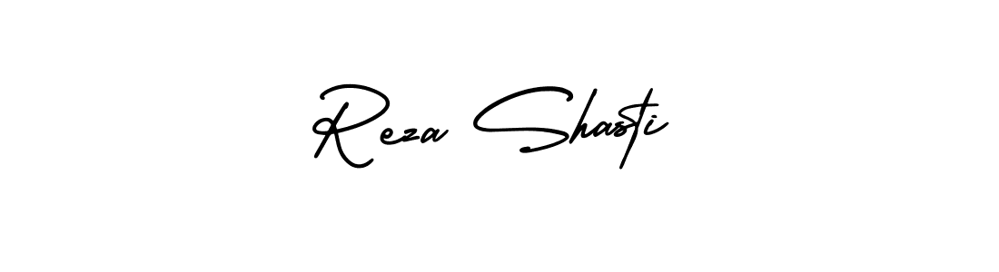 Use a signature maker to create a handwritten signature online. With this signature software, you can design (AmerikaSignatureDemo-Regular) your own signature for name Reza Shasti. Reza Shasti signature style 3 images and pictures png