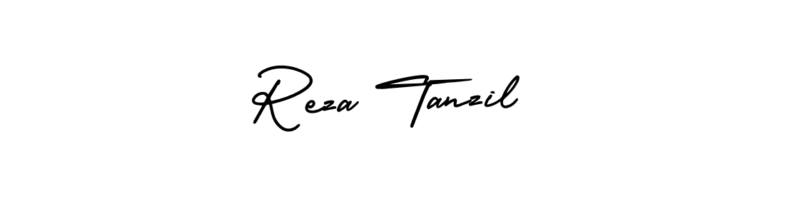 Create a beautiful signature design for name Reza Tanzil. With this signature (AmerikaSignatureDemo-Regular) fonts, you can make a handwritten signature for free. Reza Tanzil signature style 3 images and pictures png