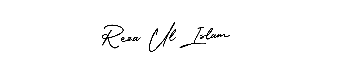 How to make Reza Ul Islam signature? AmerikaSignatureDemo-Regular is a professional autograph style. Create handwritten signature for Reza Ul Islam name. Reza Ul Islam signature style 3 images and pictures png