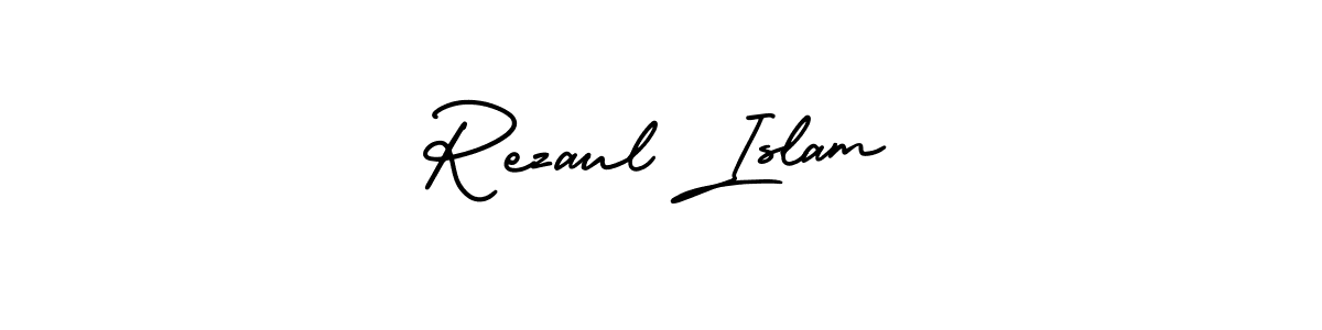 How to Draw Rezaul Islam signature style? AmerikaSignatureDemo-Regular is a latest design signature styles for name Rezaul Islam. Rezaul Islam signature style 3 images and pictures png