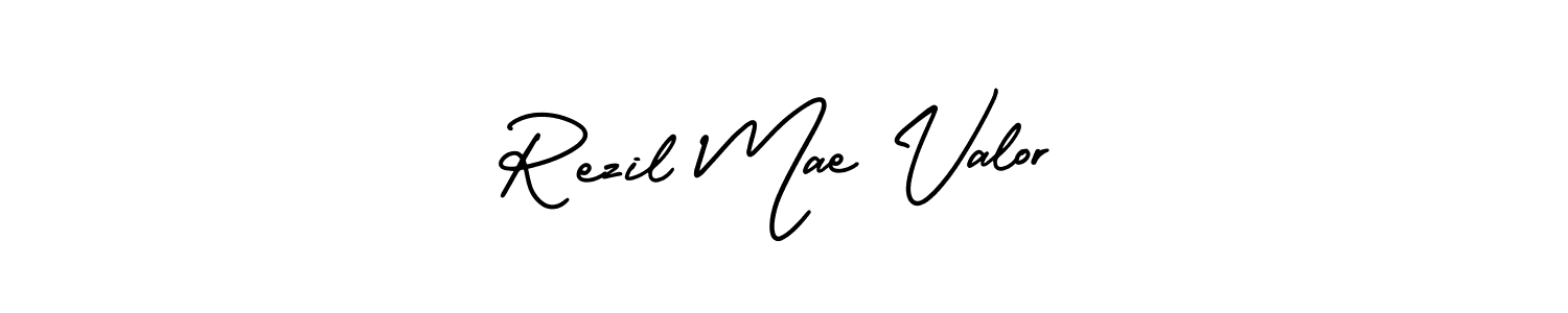 You can use this online signature creator to create a handwritten signature for the name Rezil Mae Valor. This is the best online autograph maker. Rezil Mae Valor signature style 3 images and pictures png