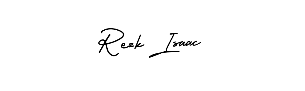 AmerikaSignatureDemo-Regular is a professional signature style that is perfect for those who want to add a touch of class to their signature. It is also a great choice for those who want to make their signature more unique. Get Rezk Isaac name to fancy signature for free. Rezk Isaac signature style 3 images and pictures png