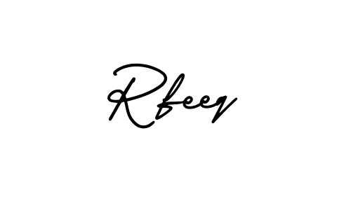 Design your own signature with our free online signature maker. With this signature software, you can create a handwritten (AmerikaSignatureDemo-Regular) signature for name Rfeeq. Rfeeq signature style 3 images and pictures png