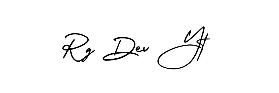 Make a beautiful signature design for name Rg Dev Yt. Use this online signature maker to create a handwritten signature for free. Rg Dev Yt signature style 3 images and pictures png