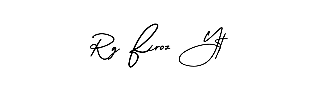 It looks lik you need a new signature style for name Rg Firoz Yt. Design unique handwritten (AmerikaSignatureDemo-Regular) signature with our free signature maker in just a few clicks. Rg Firoz Yt signature style 3 images and pictures png