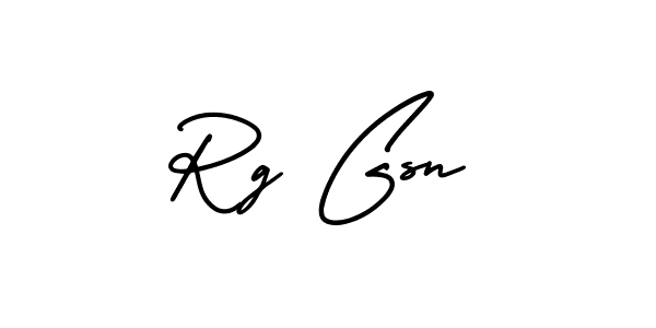 Create a beautiful signature design for name Rg Gsn. With this signature (AmerikaSignatureDemo-Regular) fonts, you can make a handwritten signature for free. Rg Gsn signature style 3 images and pictures png