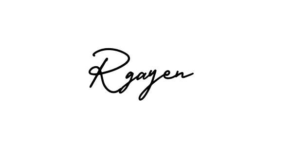 Use a signature maker to create a handwritten signature online. With this signature software, you can design (AmerikaSignatureDemo-Regular) your own signature for name Rgayen. Rgayen signature style 3 images and pictures png