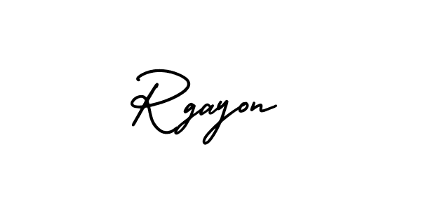 It looks lik you need a new signature style for name Rgayon. Design unique handwritten (AmerikaSignatureDemo-Regular) signature with our free signature maker in just a few clicks. Rgayon signature style 3 images and pictures png
