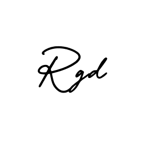 How to make Rgd name signature. Use AmerikaSignatureDemo-Regular style for creating short signs online. This is the latest handwritten sign. Rgd signature style 3 images and pictures png