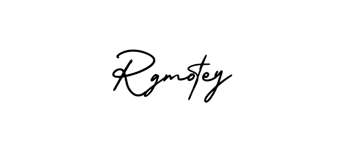 You should practise on your own different ways (AmerikaSignatureDemo-Regular) to write your name (Rgmotey) in signature. don't let someone else do it for you. Rgmotey signature style 3 images and pictures png