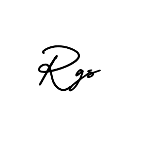 Make a beautiful signature design for name Rgs. With this signature (AmerikaSignatureDemo-Regular) style, you can create a handwritten signature for free. Rgs signature style 3 images and pictures png