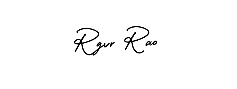 Rgvr Rao stylish signature style. Best Handwritten Sign (AmerikaSignatureDemo-Regular) for my name. Handwritten Signature Collection Ideas for my name Rgvr Rao. Rgvr Rao signature style 3 images and pictures png