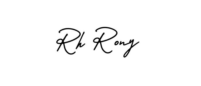 You can use this online signature creator to create a handwritten signature for the name Rh Rony. This is the best online autograph maker. Rh Rony signature style 3 images and pictures png