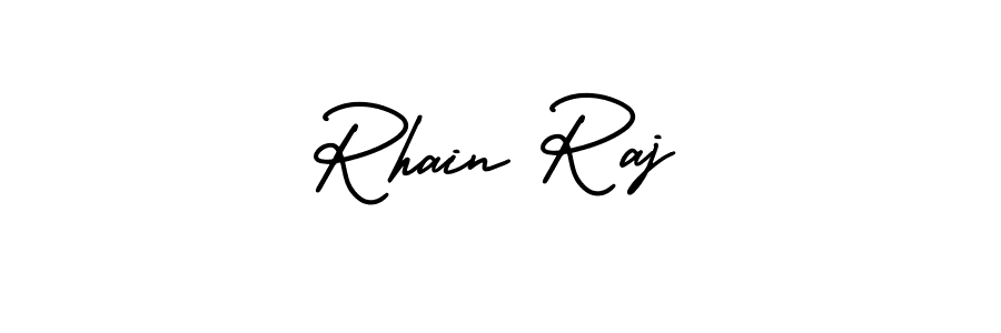 How to make Rhain Raj signature? AmerikaSignatureDemo-Regular is a professional autograph style. Create handwritten signature for Rhain Raj name. Rhain Raj signature style 3 images and pictures png