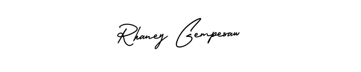 Best and Professional Signature Style for Rhaney Gempesaw. AmerikaSignatureDemo-Regular Best Signature Style Collection. Rhaney Gempesaw signature style 3 images and pictures png