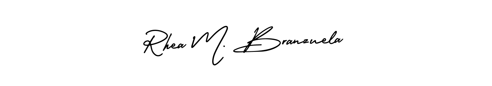 Also we have Rhea M. Branzuela name is the best signature style. Create professional handwritten signature collection using AmerikaSignatureDemo-Regular autograph style. Rhea M. Branzuela signature style 3 images and pictures png