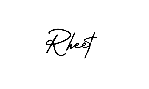 Also we have Rheet name is the best signature style. Create professional handwritten signature collection using AmerikaSignatureDemo-Regular autograph style. Rheet signature style 3 images and pictures png